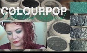 First look using Colourpop - All blue tutorial