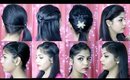 4 Quick and Easy Hairstyles | Indian Party Hairstyles