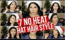 7 EASY NO HEAT HAIR STYLES + SANTA HAT | SCCASTANEDA