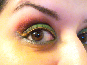Christmas Green Red Gold and Silver