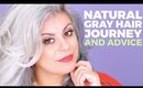 Natural Gray Hair | Second Year Journey and Advice | Filmed at Ipsy OS