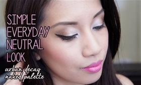 Simple Everyday Neutral Eye Look ❤ Naked Palette