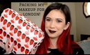 Packing My Makeup For London! | Alexis Danielle