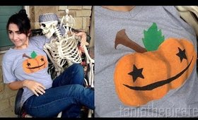 How To Make A Stencil (Pumpkin Shirt)
