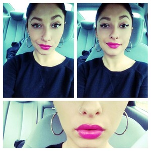 Magenta lips! Follow for tips on twitter @chloexxhal and Instagram @chloehallion 