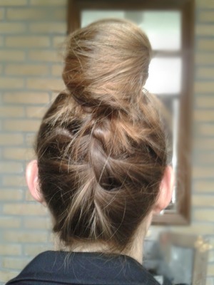 Braid with bun for the day