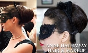 Anne Hathaway Catwoman's Updo & Makeup Tutorial
