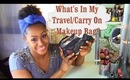 What's In my Travel/Carry on Makeup Bag!