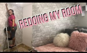 Redoing My SMALL Room at Home | Tommie Marie