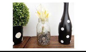 DIY Masor Jar Stone Floral Base