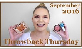 Throwback Thursday: September Favorites 2016