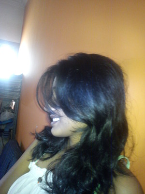 my hair got a lil wavy n it looked cute .., so hows it???? 