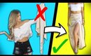 SUMMER CLOTHING HACKS EVERY GIRL SHOULD KNOW !! EASY DIY CLOTHES 2017