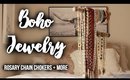 My Favorite Boho Jewelry: Rosary Chain Chokers & More