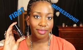 Maybelline Fit Me Shine Free Foundation ::First Impression + Application::