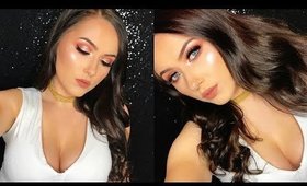 Rose Gold Glowing Glam Makeup Tutorial ✨