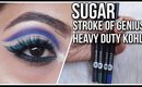 SUGAR STROKE OF GENIUS HEAVY DUTY KOHL | SWATCHES & REVIEW | Stacey Castanha