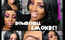 BOMBSHELL SMOKEY EYE! | HOLIDAY MAKEUP