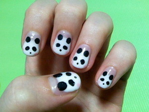 Panda Gel Nails