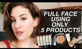 FULL FACE USING ONLY 5 MAKEUP PRODUCTS | Jamie Paige