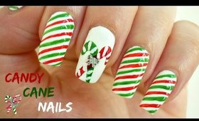 Candy Cane Nail Art!