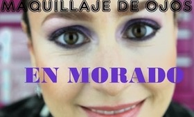 Maquillaje Morado facil !!!