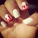 Dripping blood nails