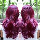 My red and purple hair