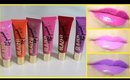 LA Girl Glazed Lip Paint Swatches Review & Tips