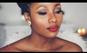 SOFT SMOKEY EYE MAKEUP TUTORIAL FOR WOC | DIMMA UMEH