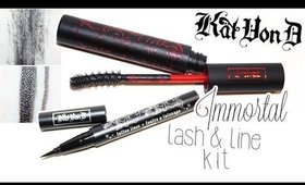 Review & Swatches: KAT VON D Immortal Lash & Line Kit | Mascara + Liquid Eyeliner!