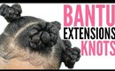Bantu Knots with Extensions► Braiding Hair