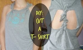 DIY: How To Cut a T-Shirt | Open Back