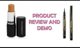 PRODUCT REVIEW & DEMO| COLORESSENCE PANSTICK AND MAYBELLINE COLOSSAL PEN EYELINER |