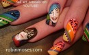 shane dawson and shanaynay with animal print: robin moses nail art tutorial