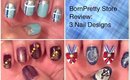 BornPretty Store Review: 3 Nail Designs (Winter Glitter, Blue Plaid, Sailor Moon)