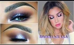 Maquillaje LILA de Primavera / LILAC spring makeup tutorial | auroramakeup