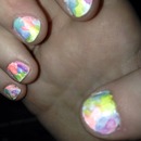 Watercolor nails! 
