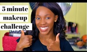 5 minute makeup challenge | dark skin  SARITA ROBERT