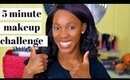 5 minute makeup challenge | dark skin  SARITA ROBERT