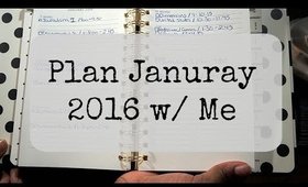 Plan January 2016 with Me