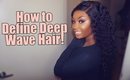 How to Define & Lay Deep Wave Hair ! | Makeupd0ll