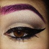 purple eyebrows
