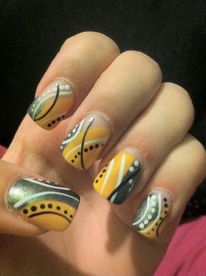 A student at my school did this on my nails!(: beautiful work!!