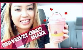 RED VELVET OREO SHAKE BURGER KING #GraceBites Ep 14