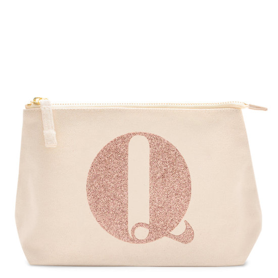 rose gold glitter bag