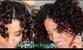 How to Cheat A Bantu Knot Out Via Perm Rods | GIVE AWAY