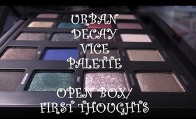 Urban Decay Vice Palette - Open box and first thoughts