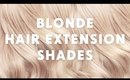 Blonde Hair Extension Shades