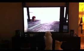 Haneul & Beckham vs Doggie in the TV
